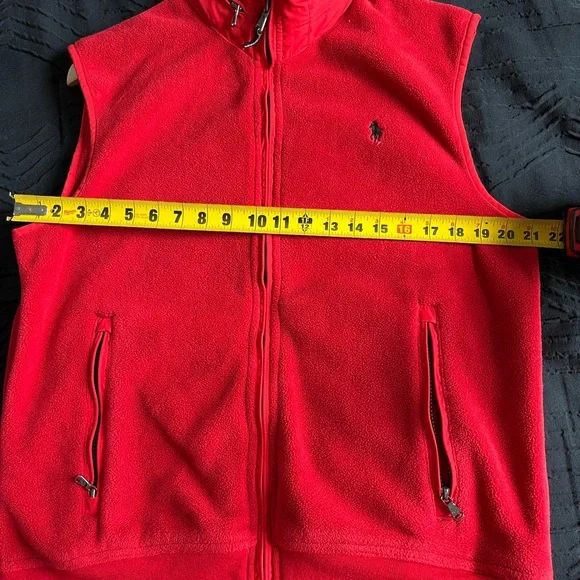 Ralph Lauren Polo Red Fleece Vest - Picture 8 of 10